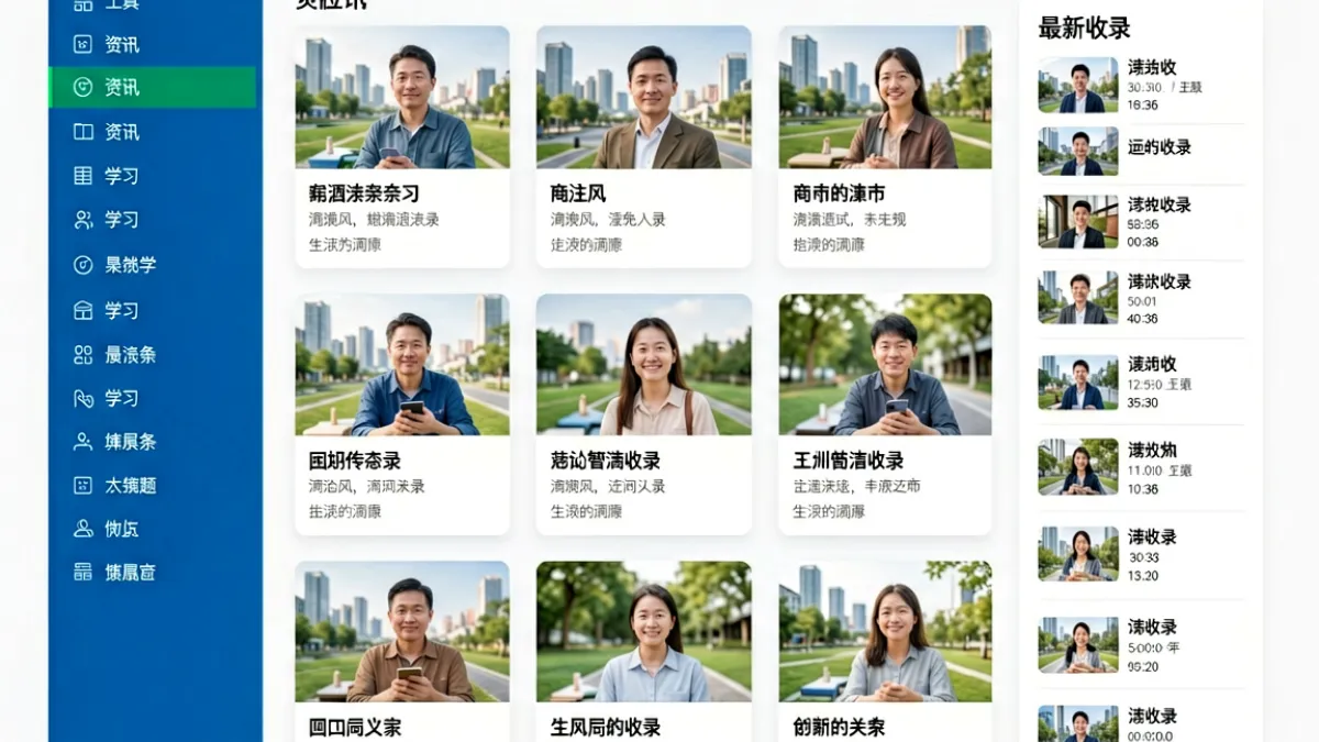 农夫导航网门户首页全貌展示：左侧分类导航栏、中央精选网址卡片矩阵、右侧最新收录动态三栏布局